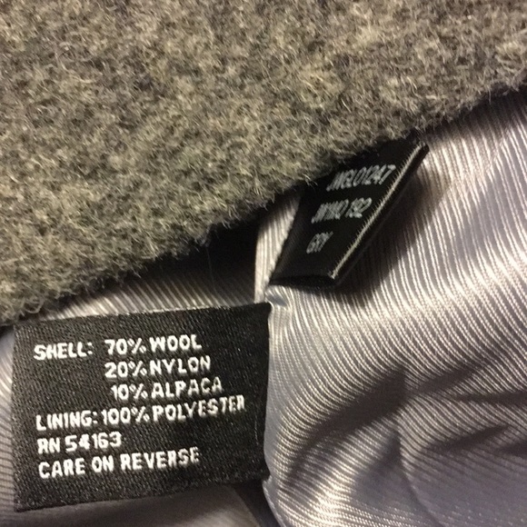Size 16/XL stunning Jones New York Alpaca blend grey coat - Picture 5 of 5